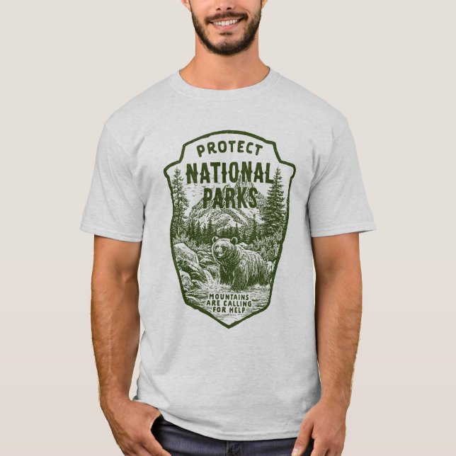 Protect Support National Parks Bear River Graphic T-Shirt (Front)