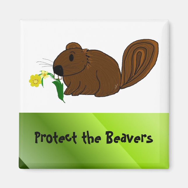Protect the Beavers Magnet (Front)