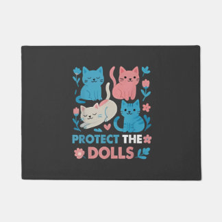 Protect the Dolls Equality Trans LGBT cats Lover Doormat