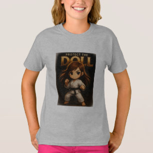 Protect the Dolls Girls' T-Shirt – Cute Empowering