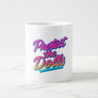 Protect the Dolls Neon Retro Art