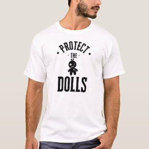 "Protect the Dolls" Statement Slogan white T-Shirt