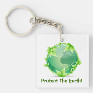 Protect The Earth Key Ring