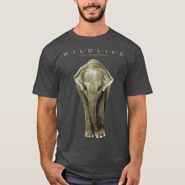 Protect the Forest Save the Elephant T-Shirt (Front)