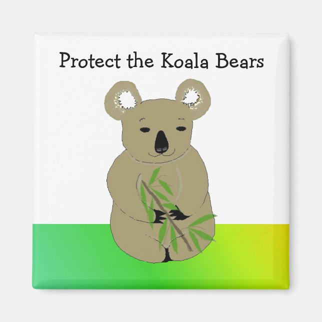 Protect the Koala Bears Magnet (Front)