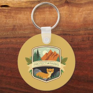 Protect the Parks Weasel Key Ring