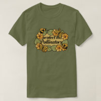 Protect the pollinators bee and butterflies       