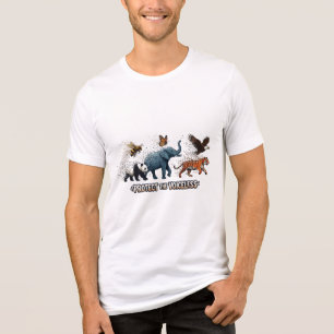Protect The Voiceless Endangered Animals Wildlife Tri-Blend Shirt