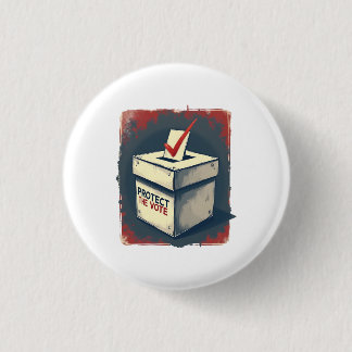 Protect the Vote 3 Cm Round Badge