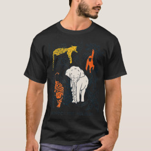 Protect The Wildlife Botanical Chart Shirt Endange