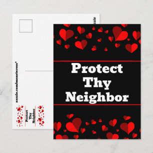 Protect Thy Neighbor Postcard