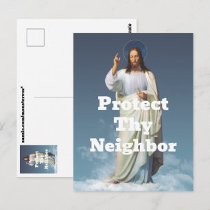 Protect Thy Neighbor Postcard