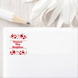Protect Thy Neighbor Return Address Label