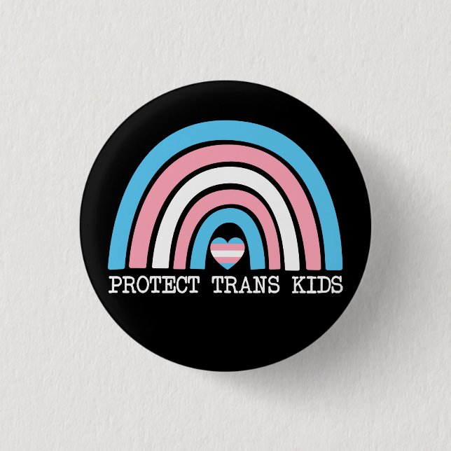 Protect Trans Kids 3 Cm Round Badge (Front)