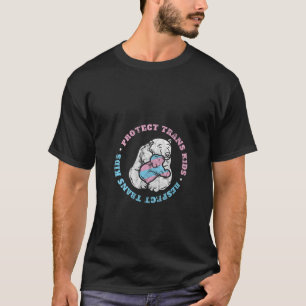 Protect Trans Kids Mama Bear Papa Bear Ally Trans  T-Shirt