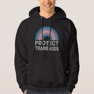 Protect Trans Kids Transgender Flag Lgbt Pride Rai Hoodie