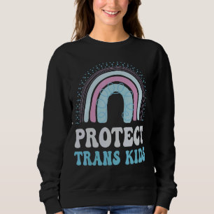 Protect Trans Kids Transgender Flag Lgbt Pride Rai Sweatshirt