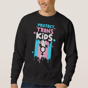 Protect Trans Kids Transgender Flag Pride Lgbt Sweatshirt
