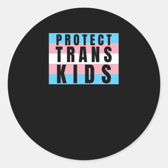 Protect Trans Kids Transgender Pride Sticker  (Front)