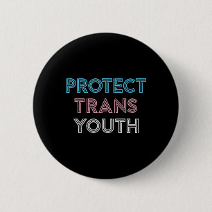 Protect Trans Youth Transgender LGBT Pride 6 Cm Round Badge