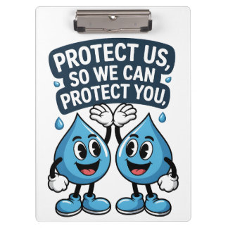 Protect Us Water Conservation Clipboard