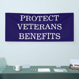 Protect Veterans Benefits Political Banner