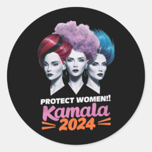 Protect Women Kamala 2024 Election 2024 Classic Round Sticker