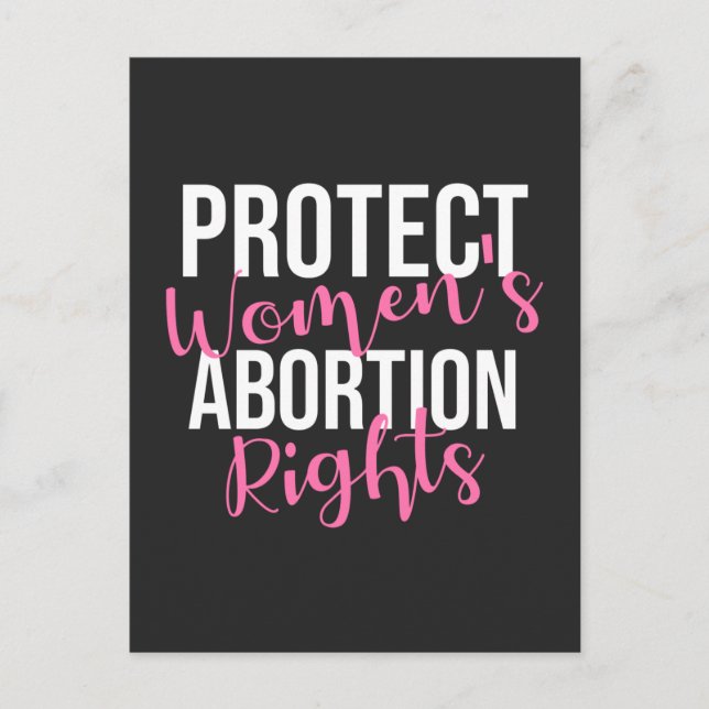 Protect Women's Abortion Rights Postcard (Front)