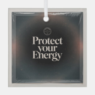 Protect Your Energy Glass Tree Decoration