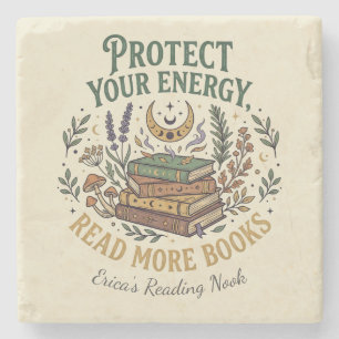 Protect Your Energy Read More Books Celestial Stone Coaster