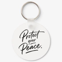 Protect Your Peace Aesthetic Keychain