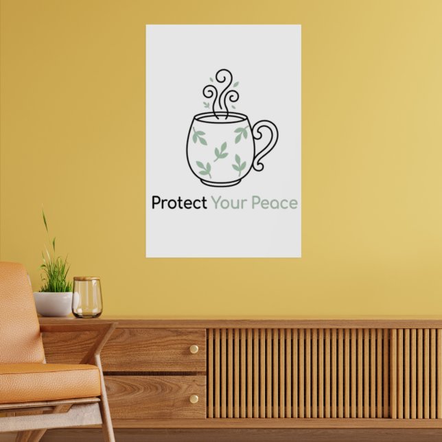 Protect Your Peace Minimalist Poster (Living Room 2)