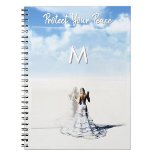 Protect Your Peace. Pretty female Notebook