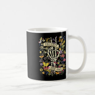 Protect Your Peace Retro Wildflower Mental Health Coffee Mug
