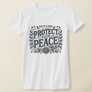 Protect Your Peace Slim Fit Tee for Women