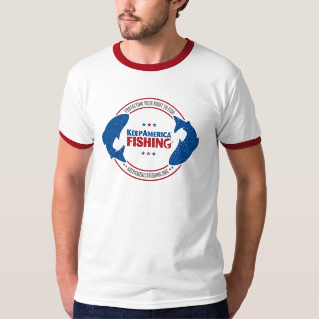 Protect your right to fish! T-Shirt (Front)