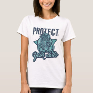 Protect Your Wall – Vintage Graffiti Street Art T-Shirt