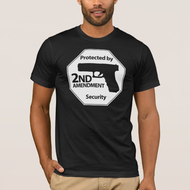 Protected by 2nd Amendment T-Shirt (Front)