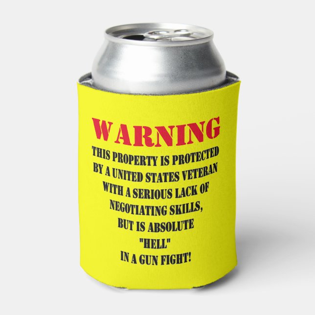 PROTECTED BY A VETERAN CAN COOLER (Can Front)