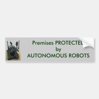 Protected by Autonomous Robots Bumper Sticker