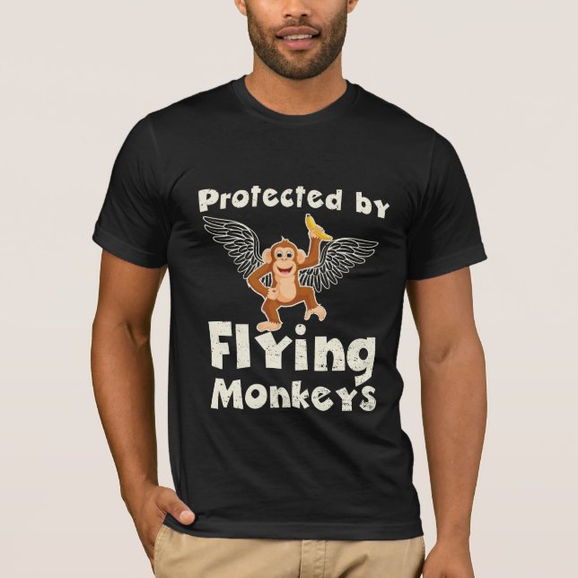 Protected by Flying Monkeys T-Shirt (Front)