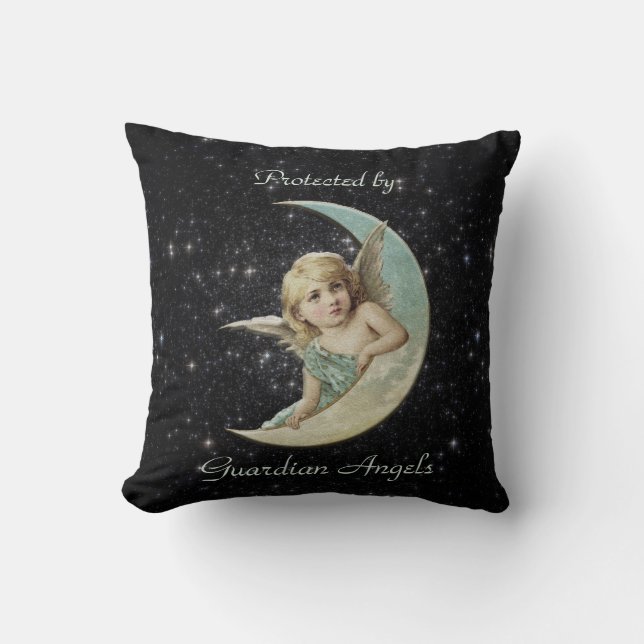 Protected by Guardian Angels Cushion (Front)