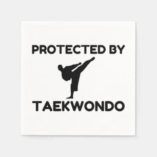 Protected By Taekwondo Napkin