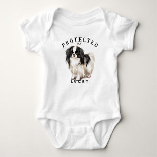 Protected By the Family Dog Baby Bodysuit