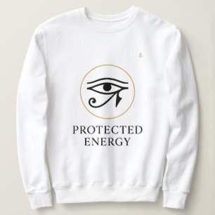 Protected Energy – Minimal Eye of Horus Symbol Sweatshirt