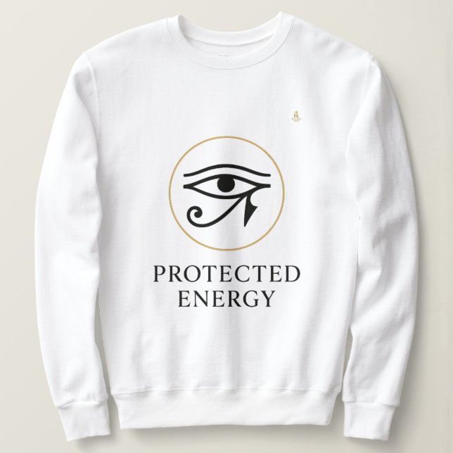 Protected Energy – Minimal Eye of Horus Symbol | Sweatshirt (Design Front)