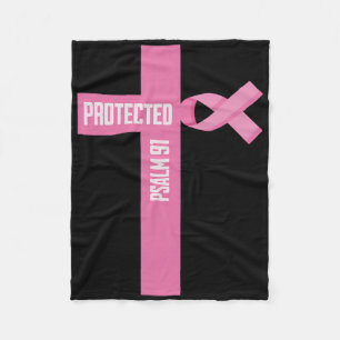 Protected Psalm 91 Christian 91st Psalm Bible Brea Fleece Blanket