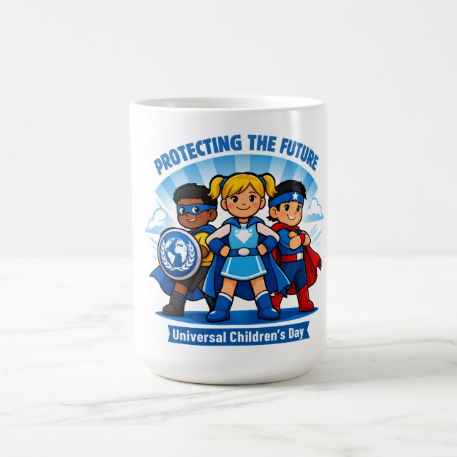 Protecting The Future Universal Children's Day  Coffee Mug (Center)