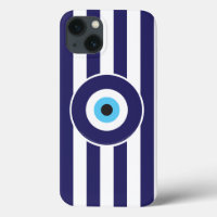 Protection from Evil Eye (Greek flag stripes)