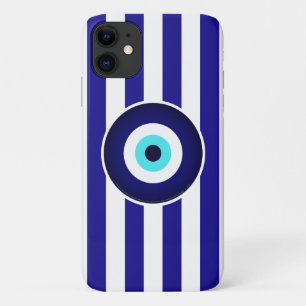 Protection from Evil Eye (Greek flag stripes) Case-Mate iPhone Case